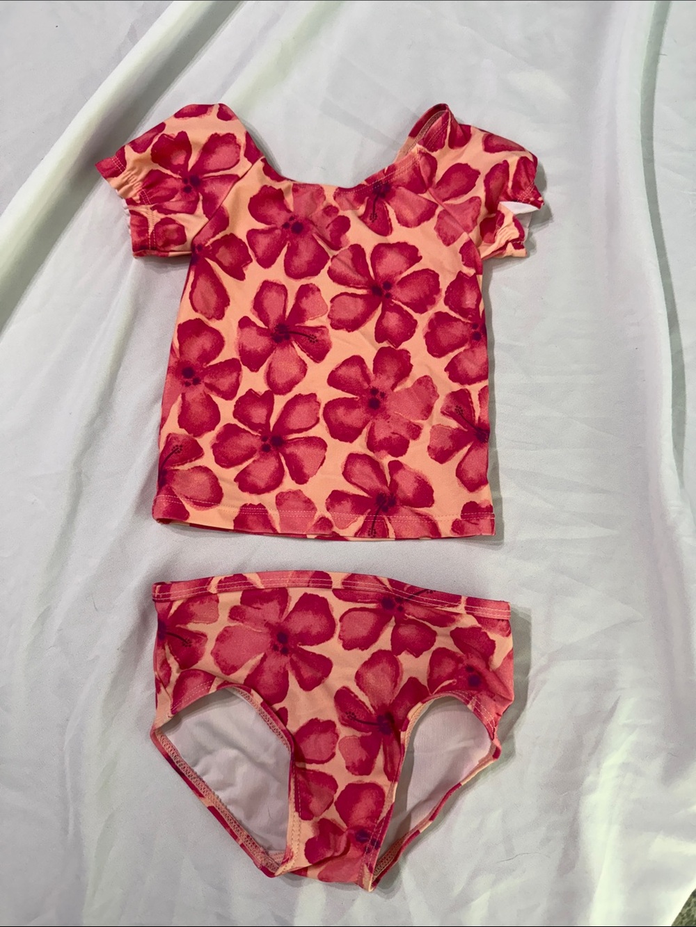 Carter's Pink Floral Two-Piece Swim Set